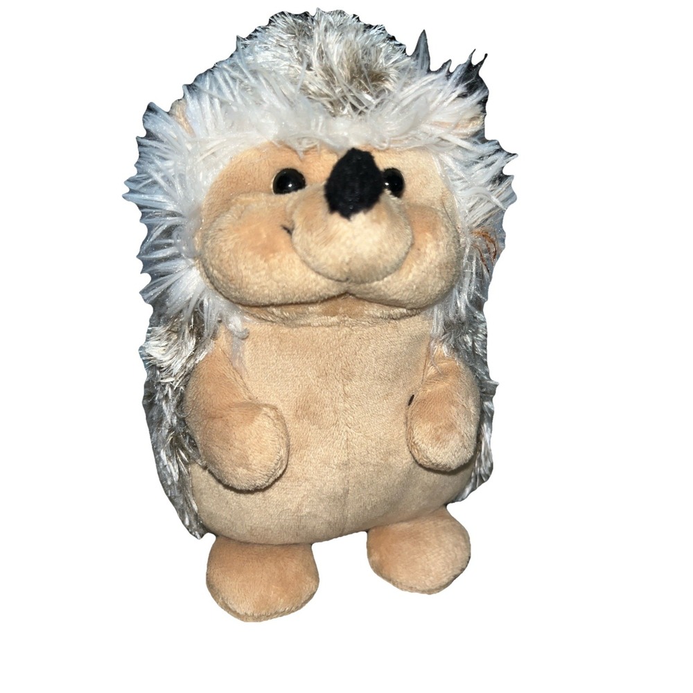 Frankford Hedgehog Plush 7" Furry‎ Brown Soft Stuffed Animal Toy